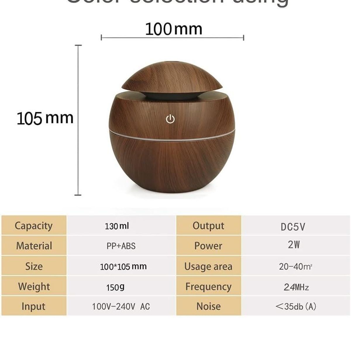 OEM - Humidificador difusor de aroma con luz led ultrasónico aromaterapia