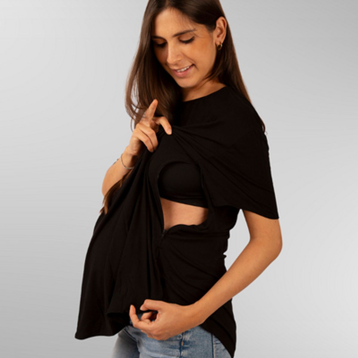 GENERICO - Polo Maternal Lactancia Cierres Laterales BCxy Lenceria Maternal