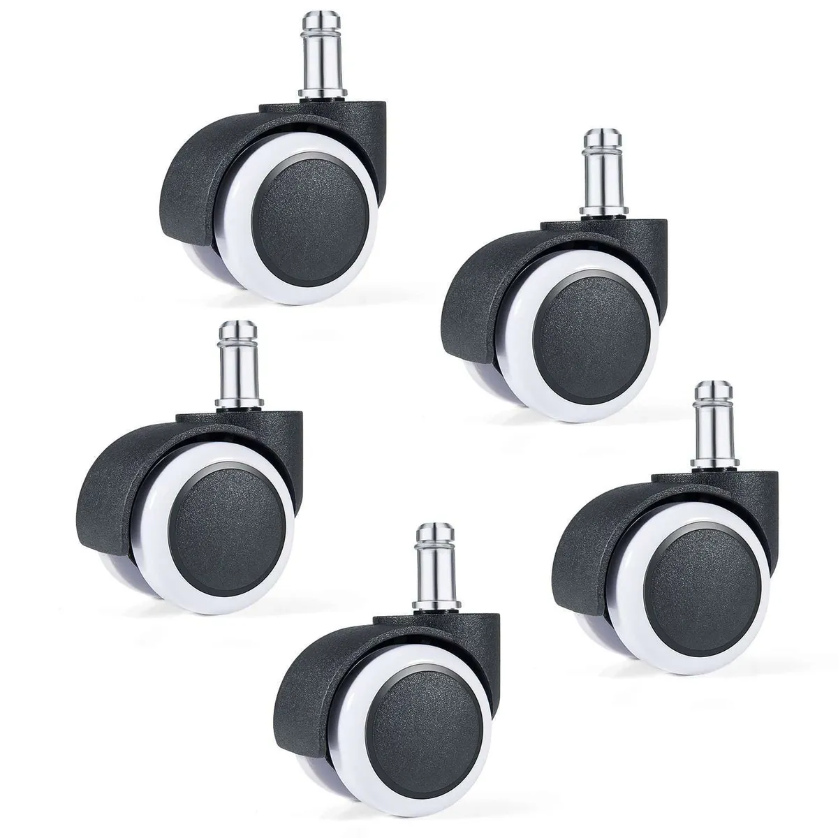 OEM - Rueda Garrucha Goma 50mm Silla Giratoria Oficina x 05