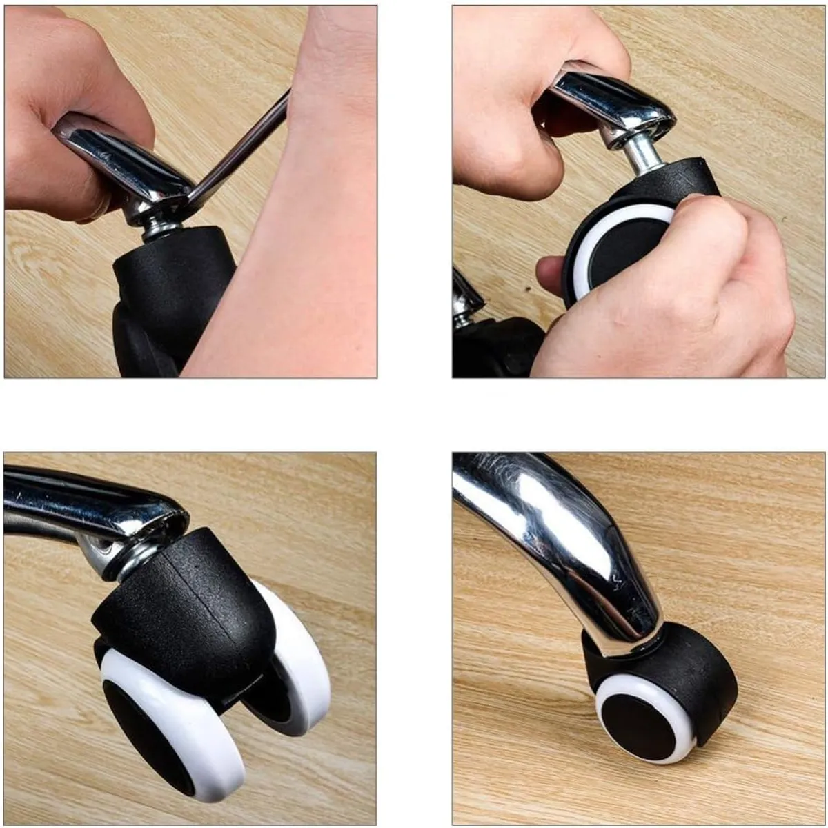 OEM - Rueda Garrucha Goma 50mm Silla Giratoria Oficina x 05