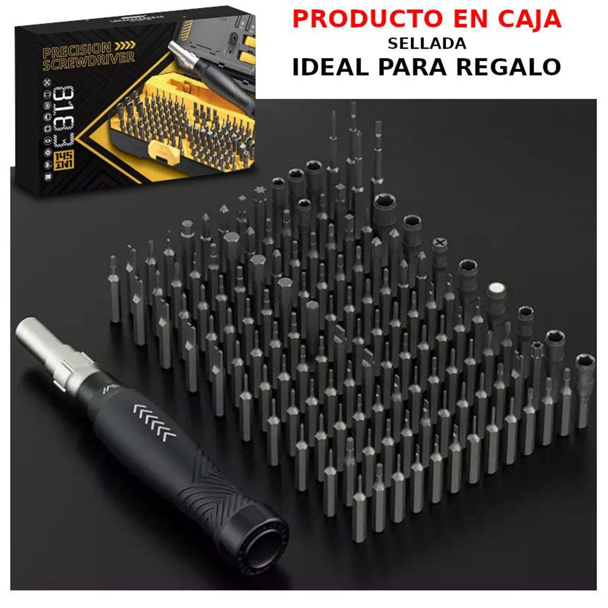 JAKEMY - 145 in1 Desarmadores t6h t8h Cell Torx phillips Mac book iPhone + Case