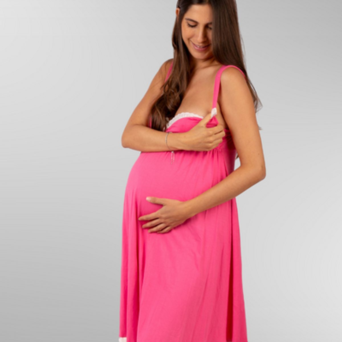 GENERICO - Camison Maternal Victoria Manga Cero Algodon BCxy Lenceria Maternal