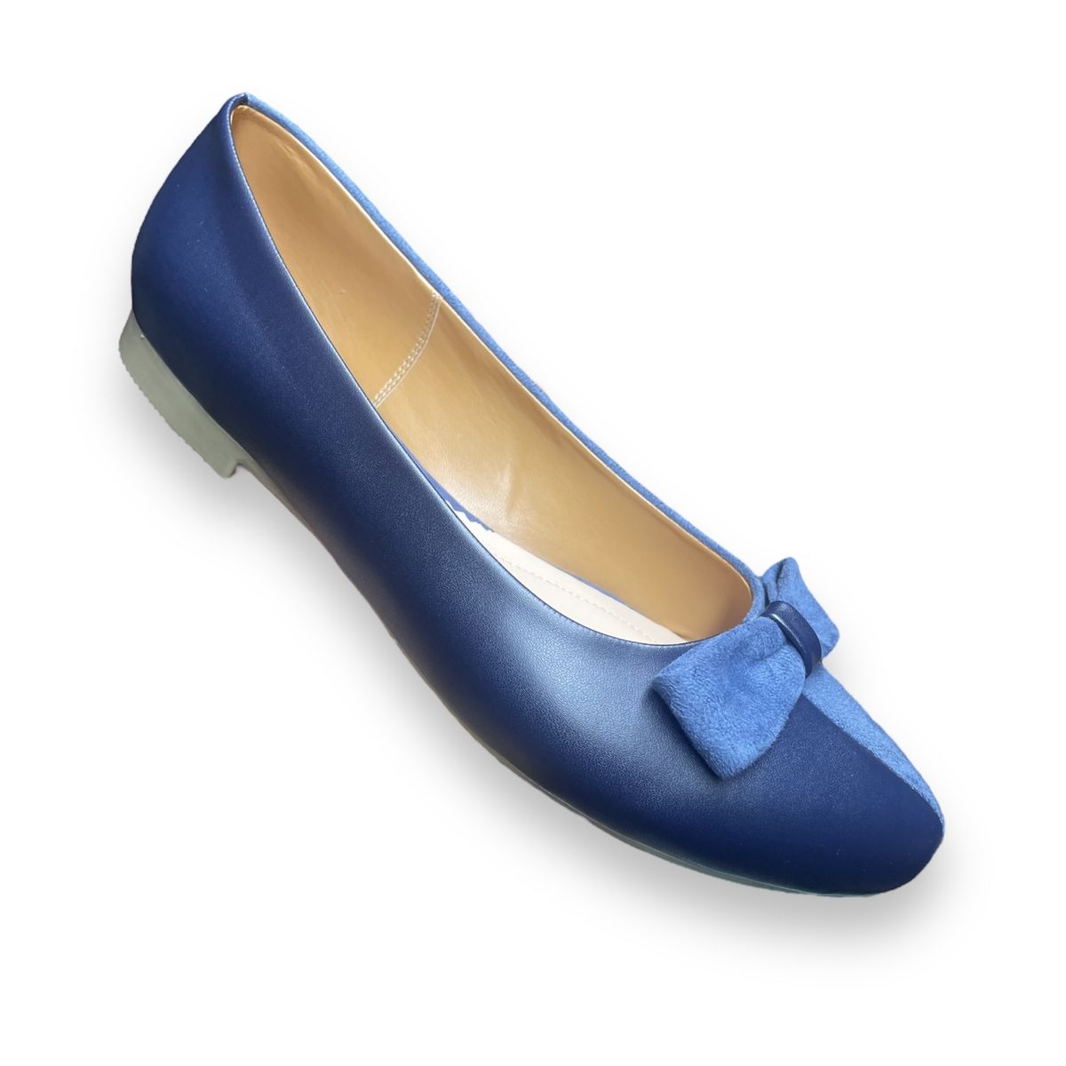 GENERICO - Balerinas Mujer Misshus Marie azul - acero c lazo