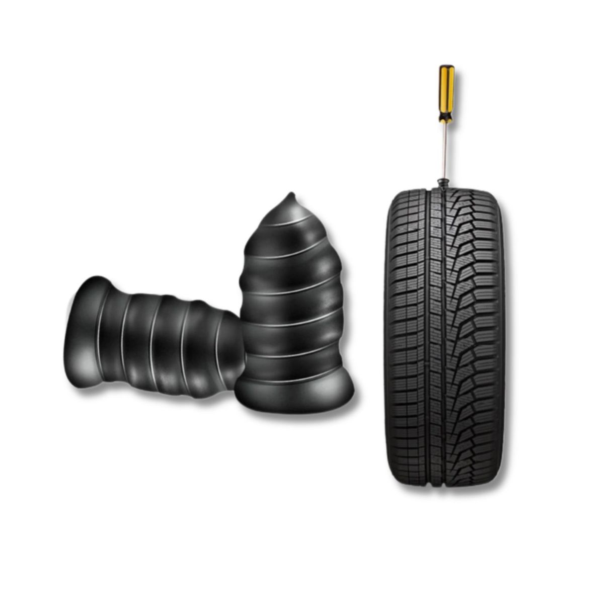 GENERICO - Tornillo Reparador Parche Llanta x2 Unds