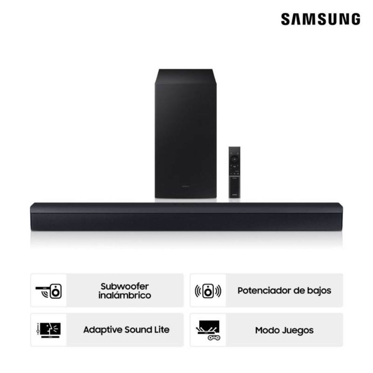 SAMSUNG - Soundbar Samsung Bluetooth 2.1 HW-B450