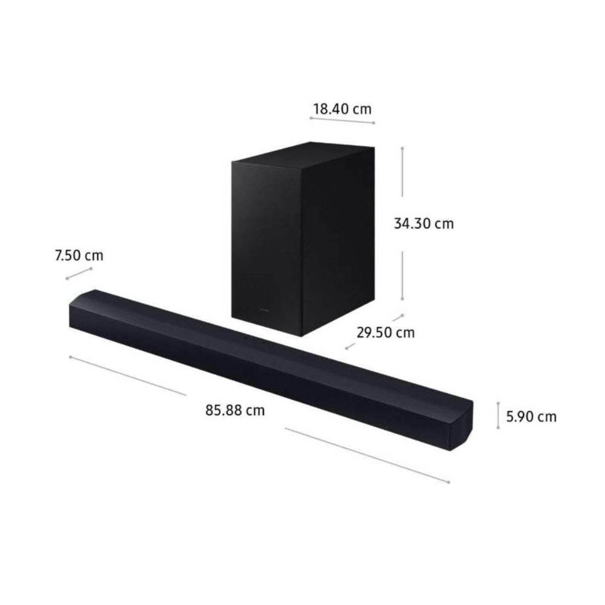 SAMSUNG - Soundbar Samsung Bluetooth 2.1 HW-B450