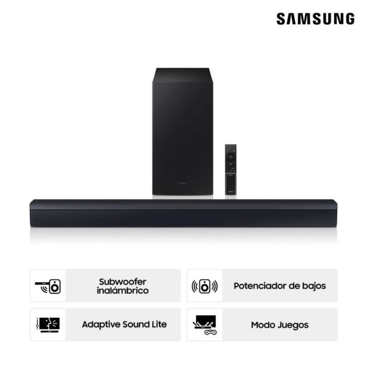 SAMSUNG - Soundbar Samsung Bluetooth 2.1 HW-B450