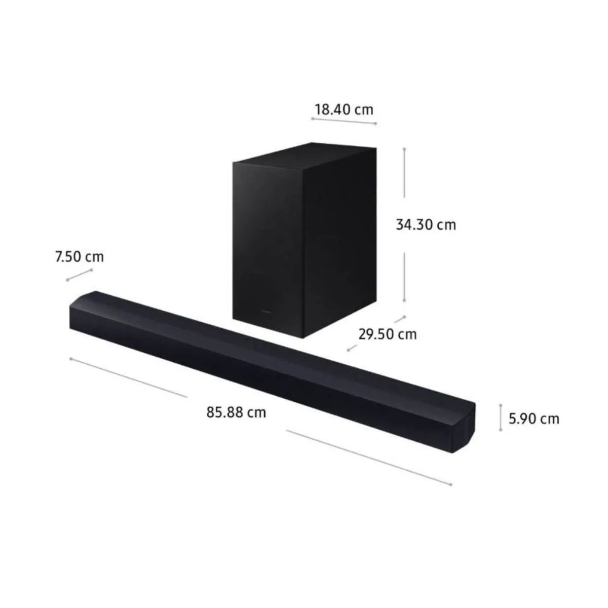 SAMSUNG - Soundbar Samsung Bluetooth 2.1 HW-B450