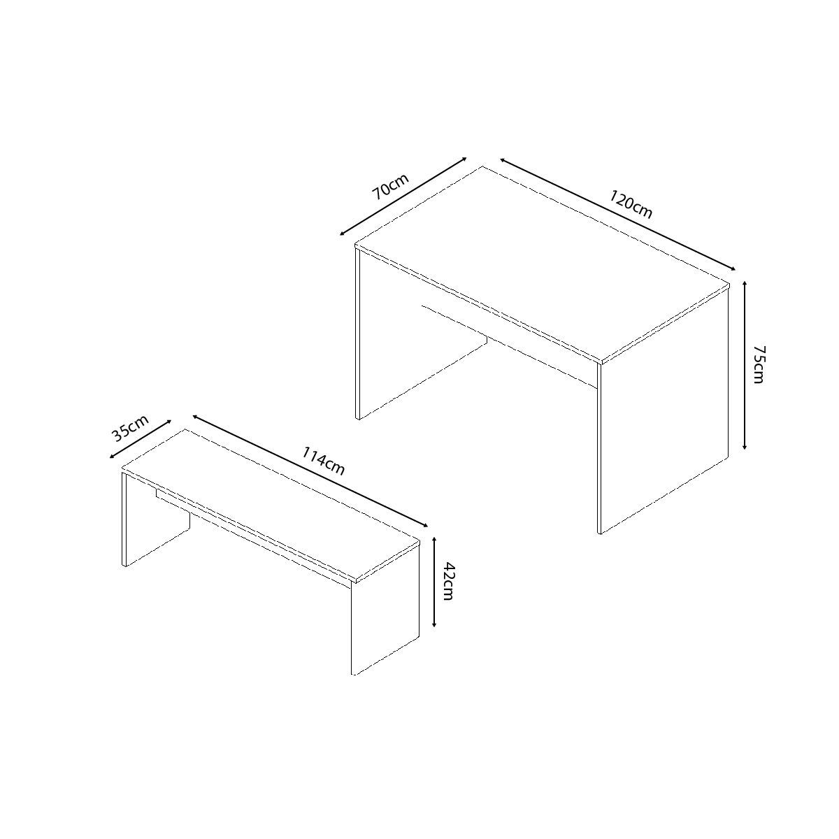 MOVENDA - Juego de Comedor Medellin 4 personas Movenda Duna