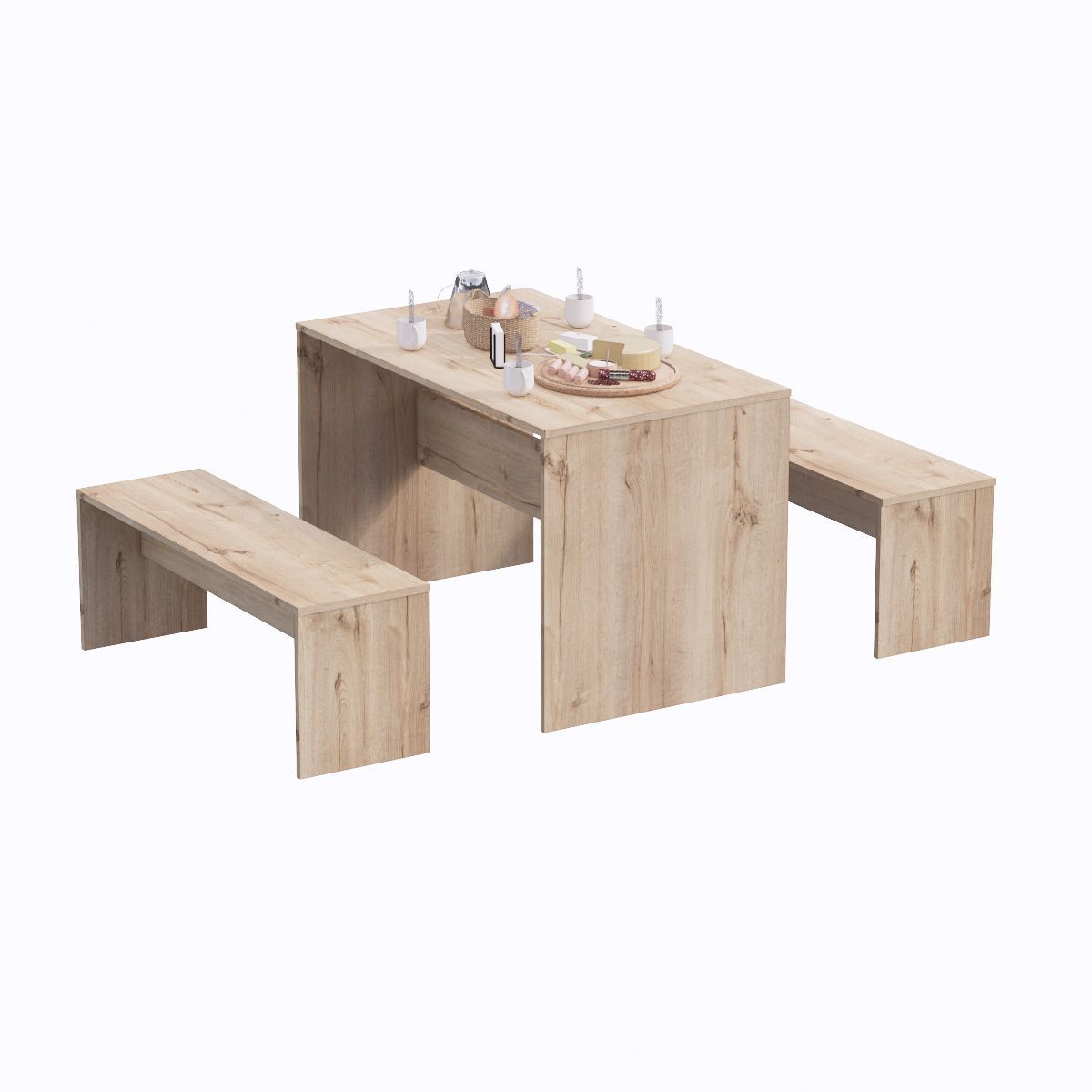 MOVENDA - Juego de Comedor Medellin 4 personas Movenda Duna