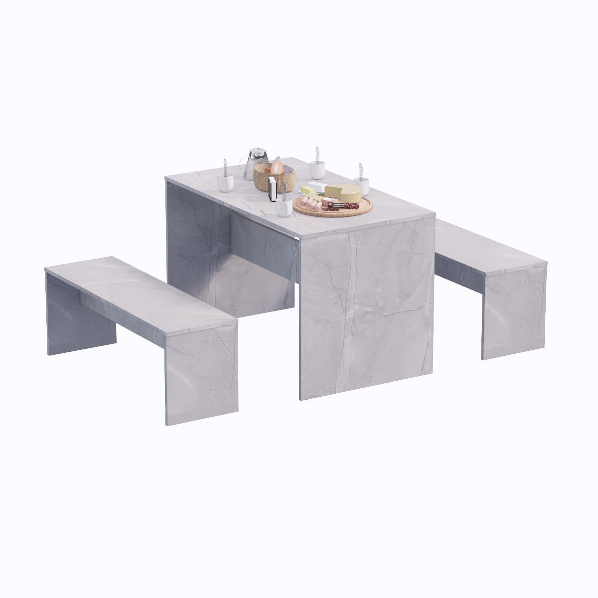 MOVENDA - Juego de Comedor Medellin 4 personas Movenda Ibiza