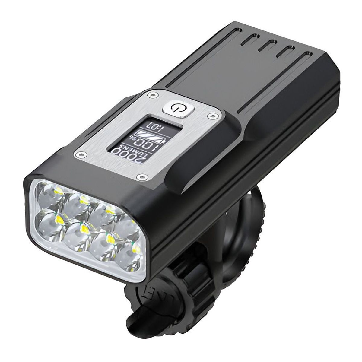 GENERICO - Luz LED delantera 2000 lumenes para bicicleta
