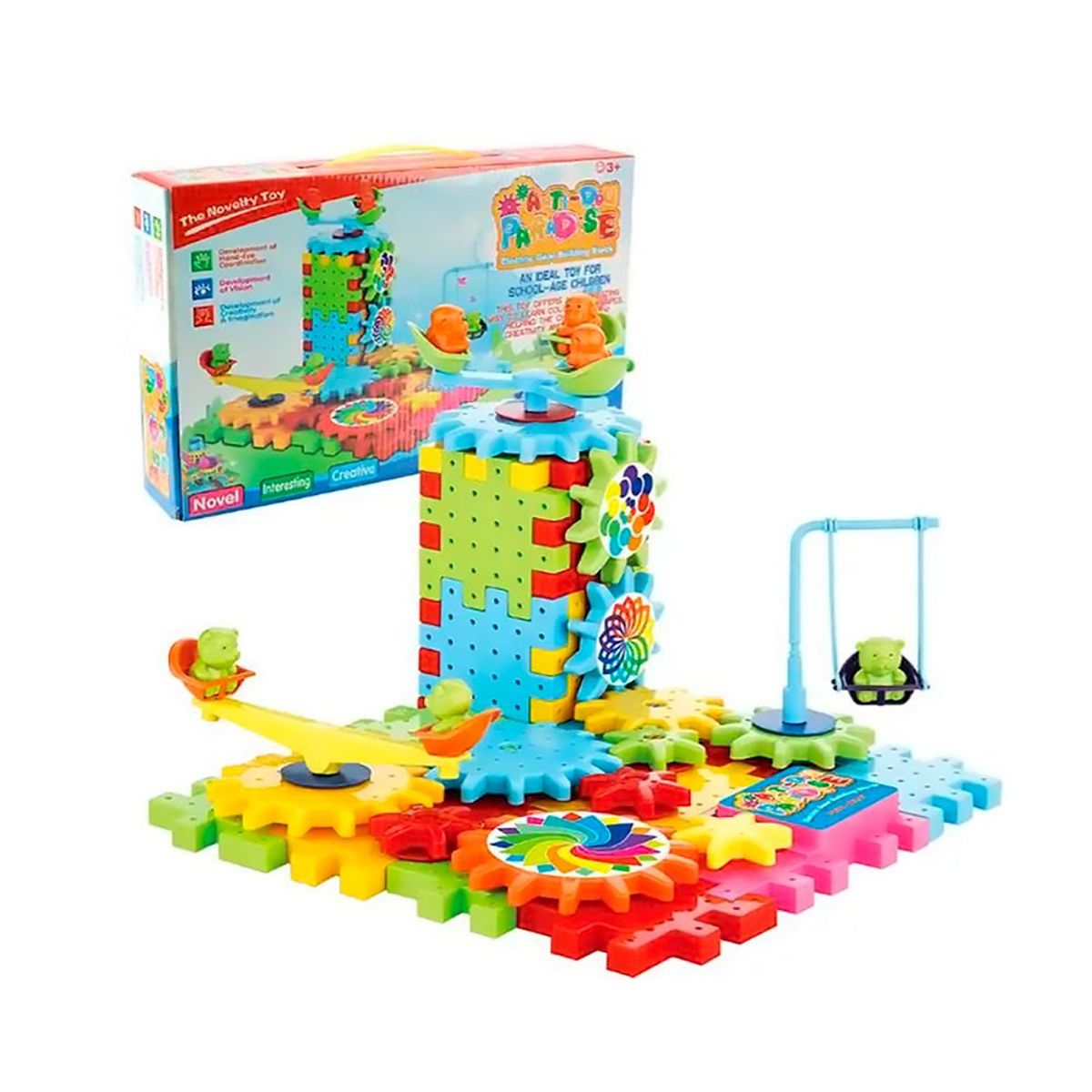 GENERICO - Bloques De Construcción Con Motor y Engranes