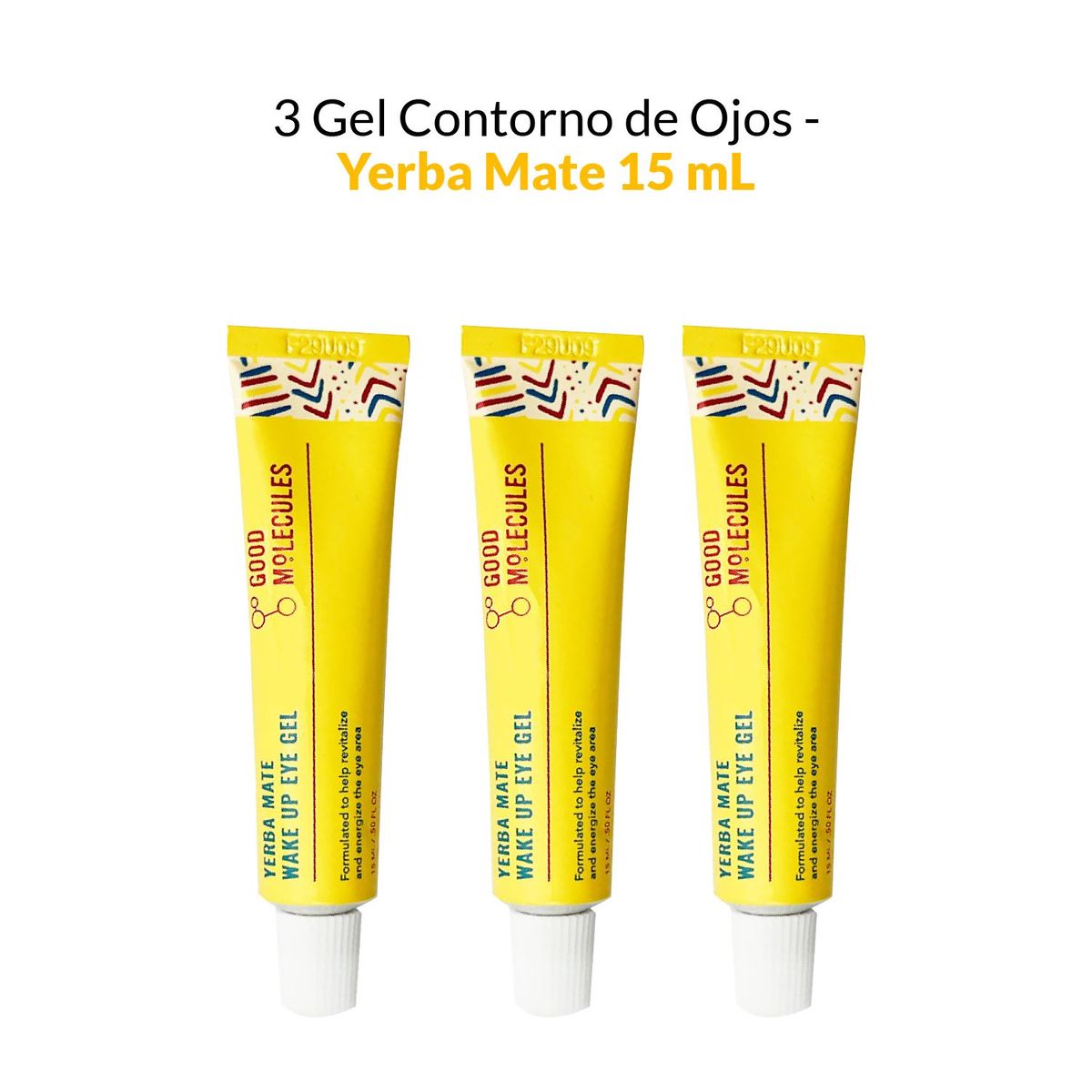 GOOD MOLECULES - 3 Contorno De Ojos Yerba Mate Wake Up Eye Gel