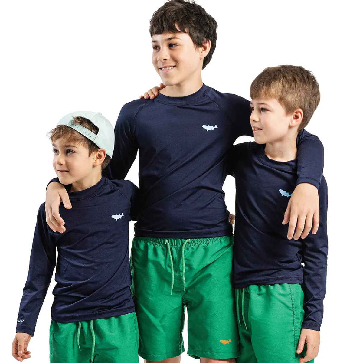 M YOWIE - Camiseta de Licra UV Navy Kids