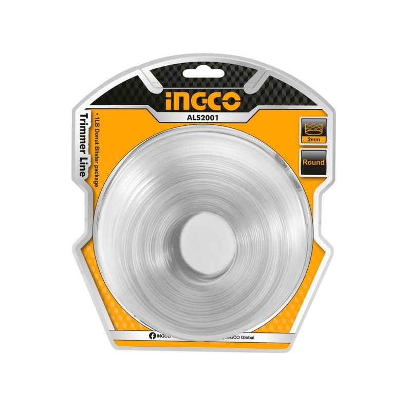 INGCO TOOLS - Hilo redondo 1 Lb para desmalezadora 2mm Ingco