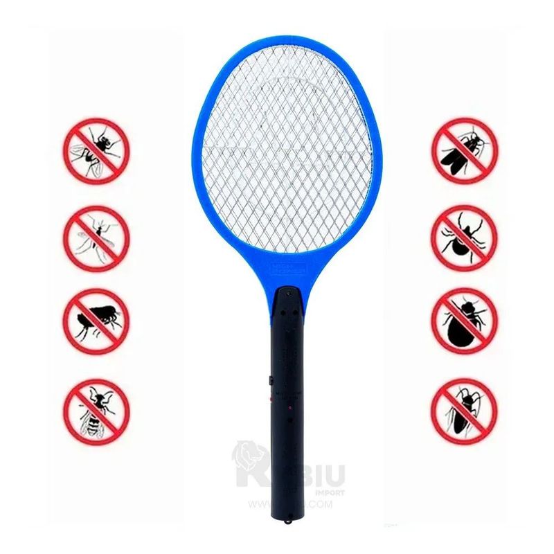 OEM - Matamoscas Insectos Descarga Electrica Tipo Raqueta