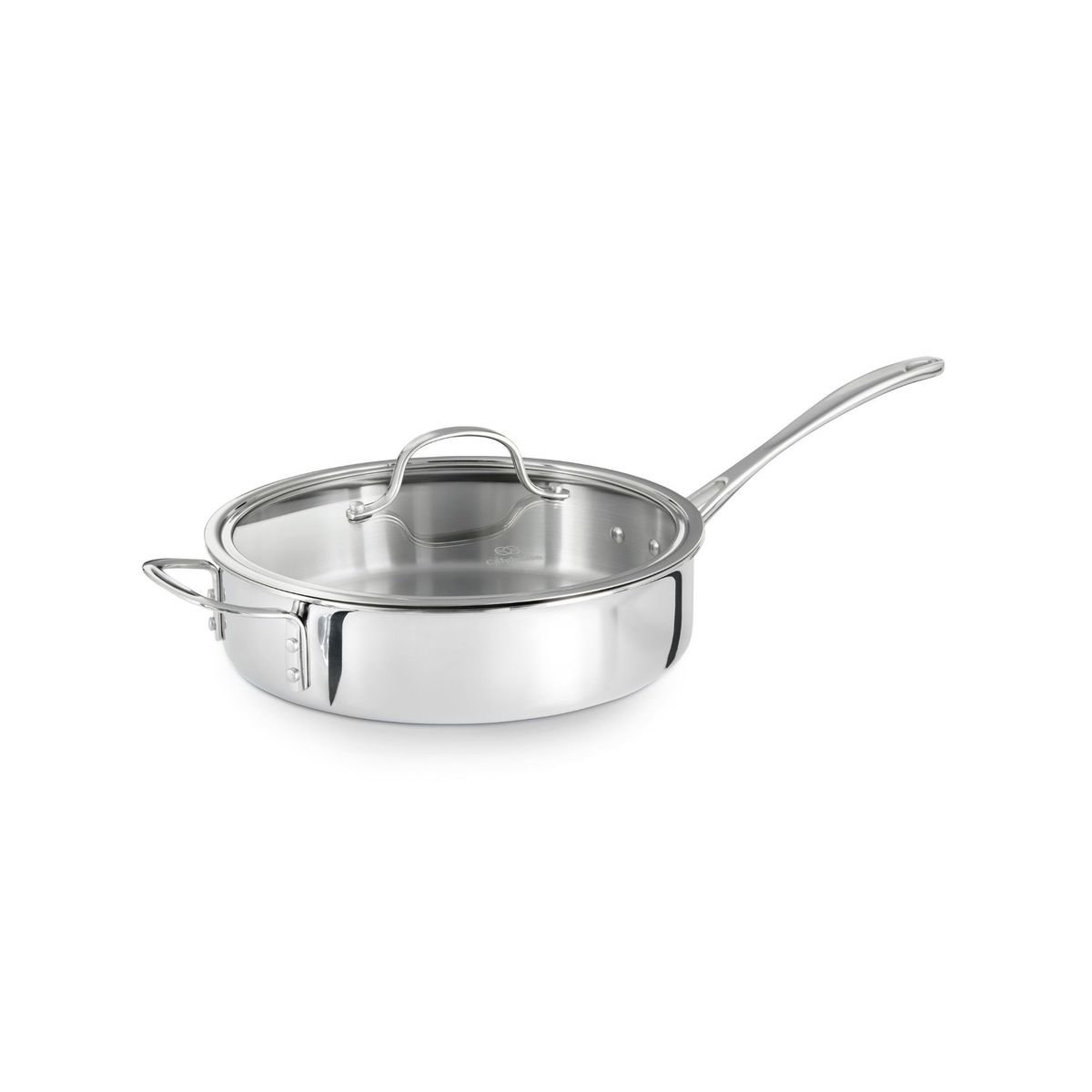 CALPHALON CONTEMPORARY - Sartén Sauté Calphalon de acero inoxidable con tapa 3QT