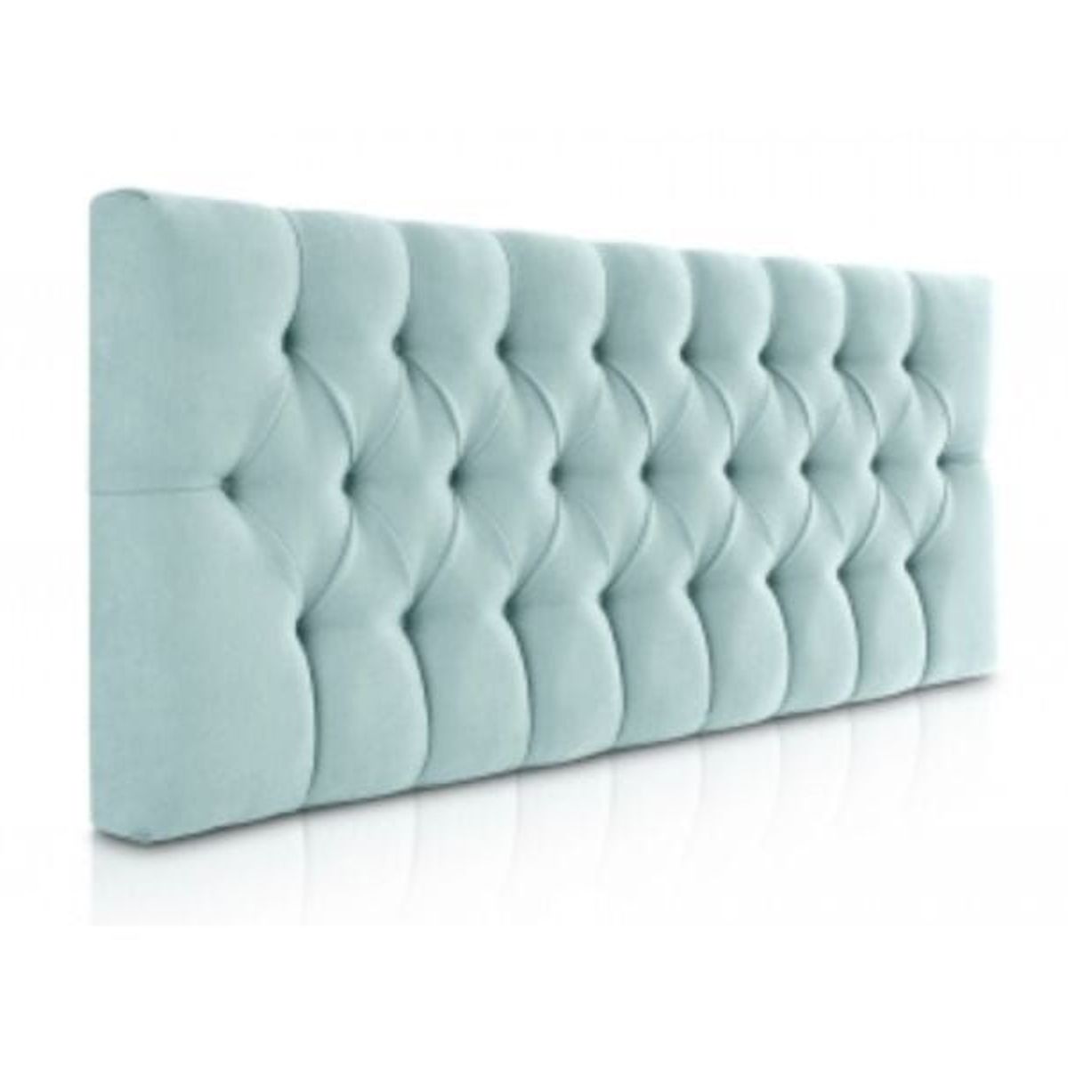 GENERICO - Cabecera Box Darling Capitoné Queen - Verde Aqua