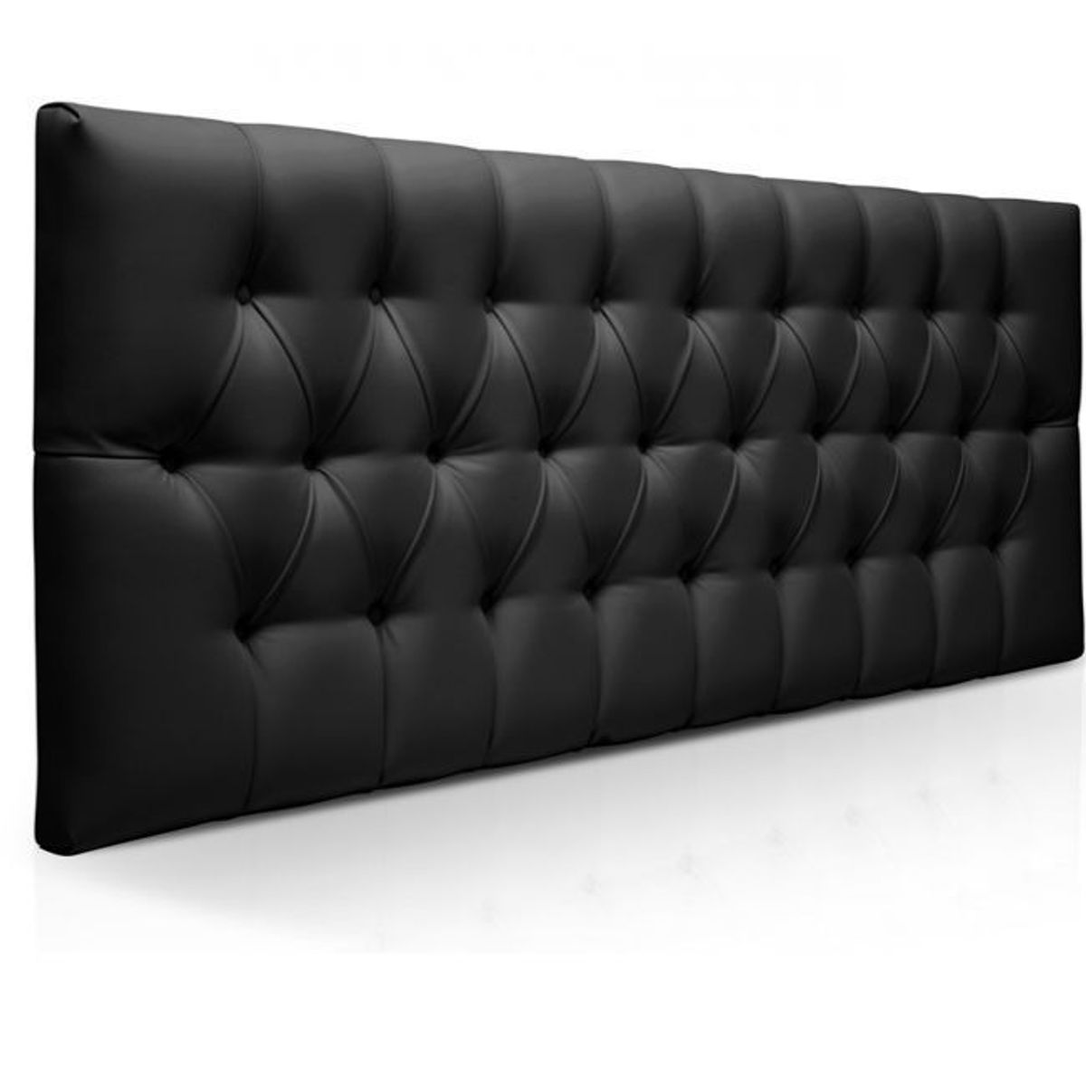 GENERICO - Cabecera Box Darling 2 Plazas Capitoné – Negro