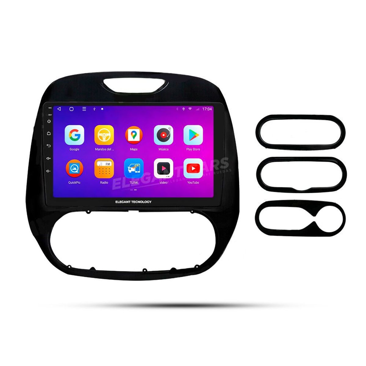 GENERICO - Autoradio Android Elegant Tecnology Renault Captur 2016-2019  4-64Gb 4+64GB 8 Nucleos +Chip