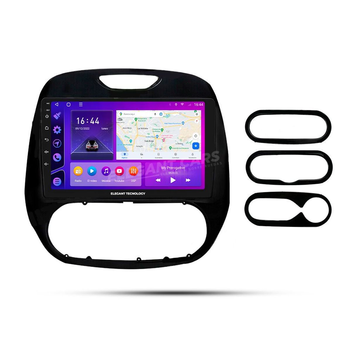 GENERICO - Autoradio Android Elegant Tecnology Renault Captur 2016-2019  4-64Gb 4+64GB 8 Nucleos +Chip