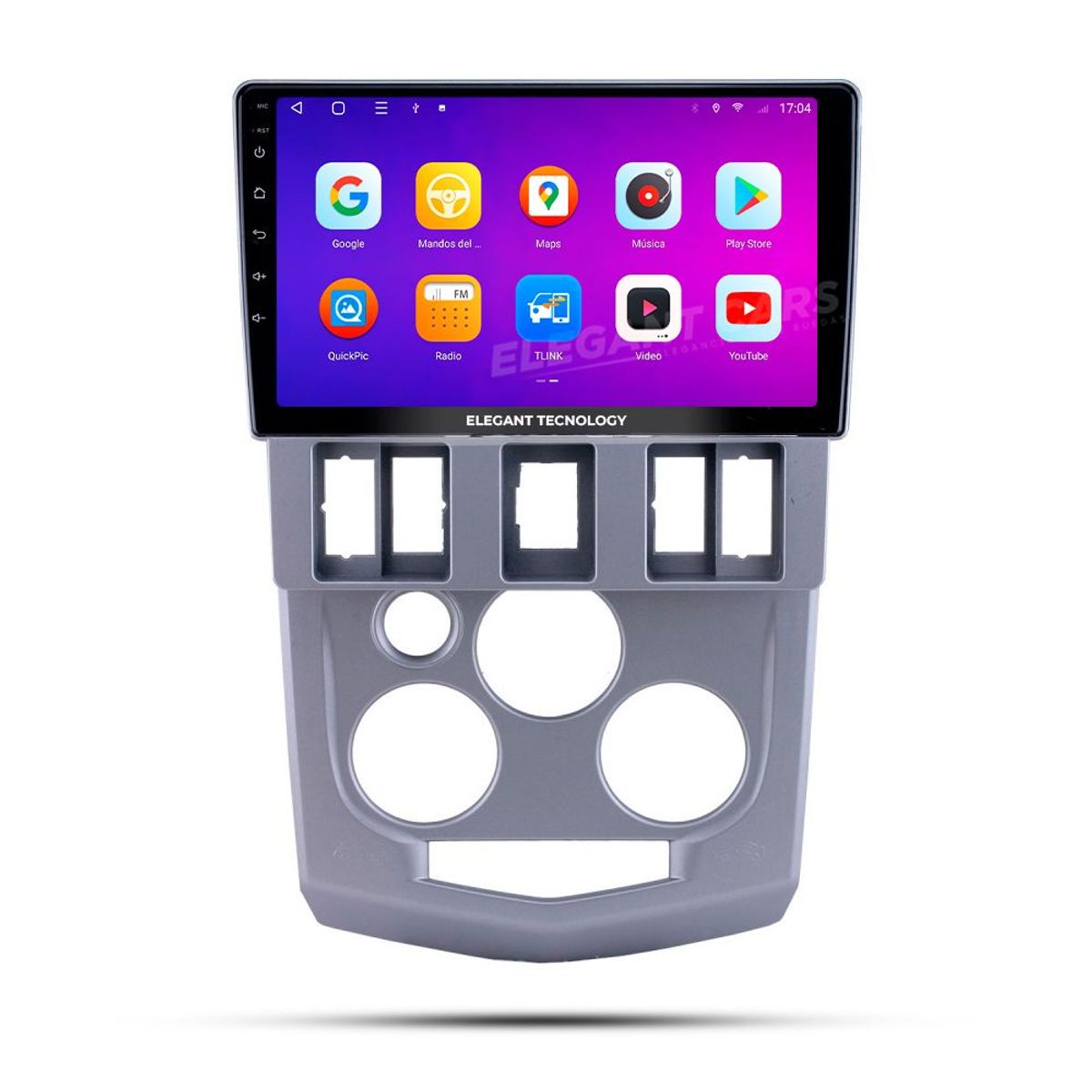 GENERICO - Autoradio Android Elegant Tecnology Renault Logan 2004-2007 4-64Gb 4+64GB 8 Nucleos +Chip
