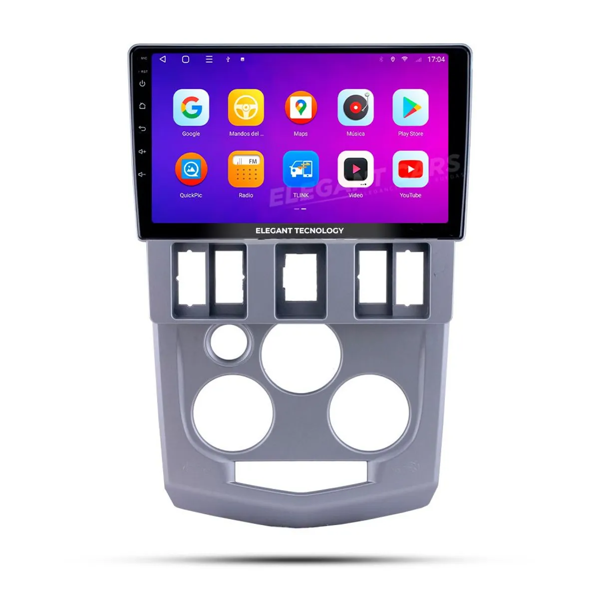 GENERICO - Autoradio Android Elegant Tecnology Renault Logan 2004-2007 4-64Gb 4+64GB 8 Nucleos +Chip
