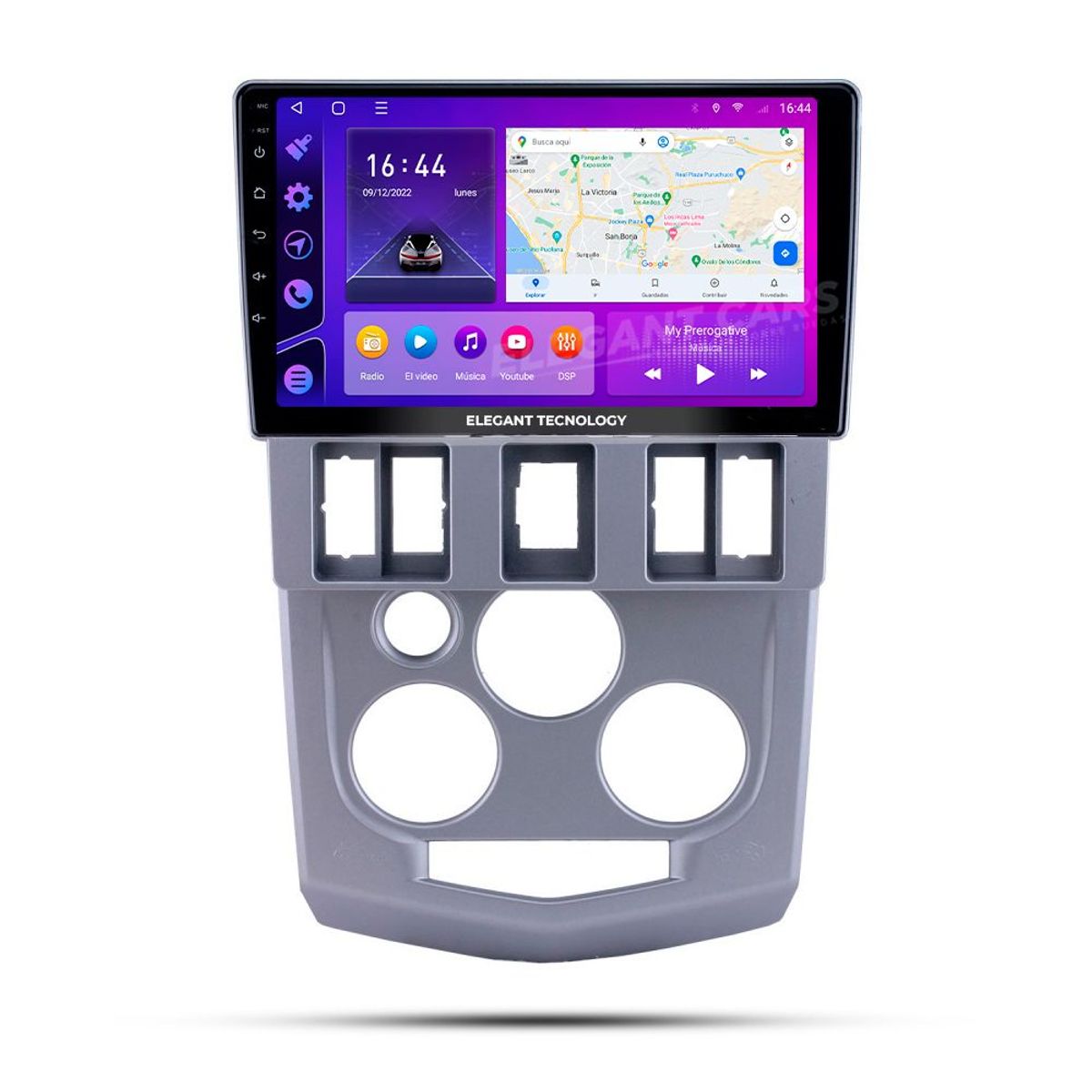 GENERICO - Autoradio Android Elegant Tecnology Renault Logan 2004-2007 4-64Gb 4+64GB 8 Nucleos +Chip