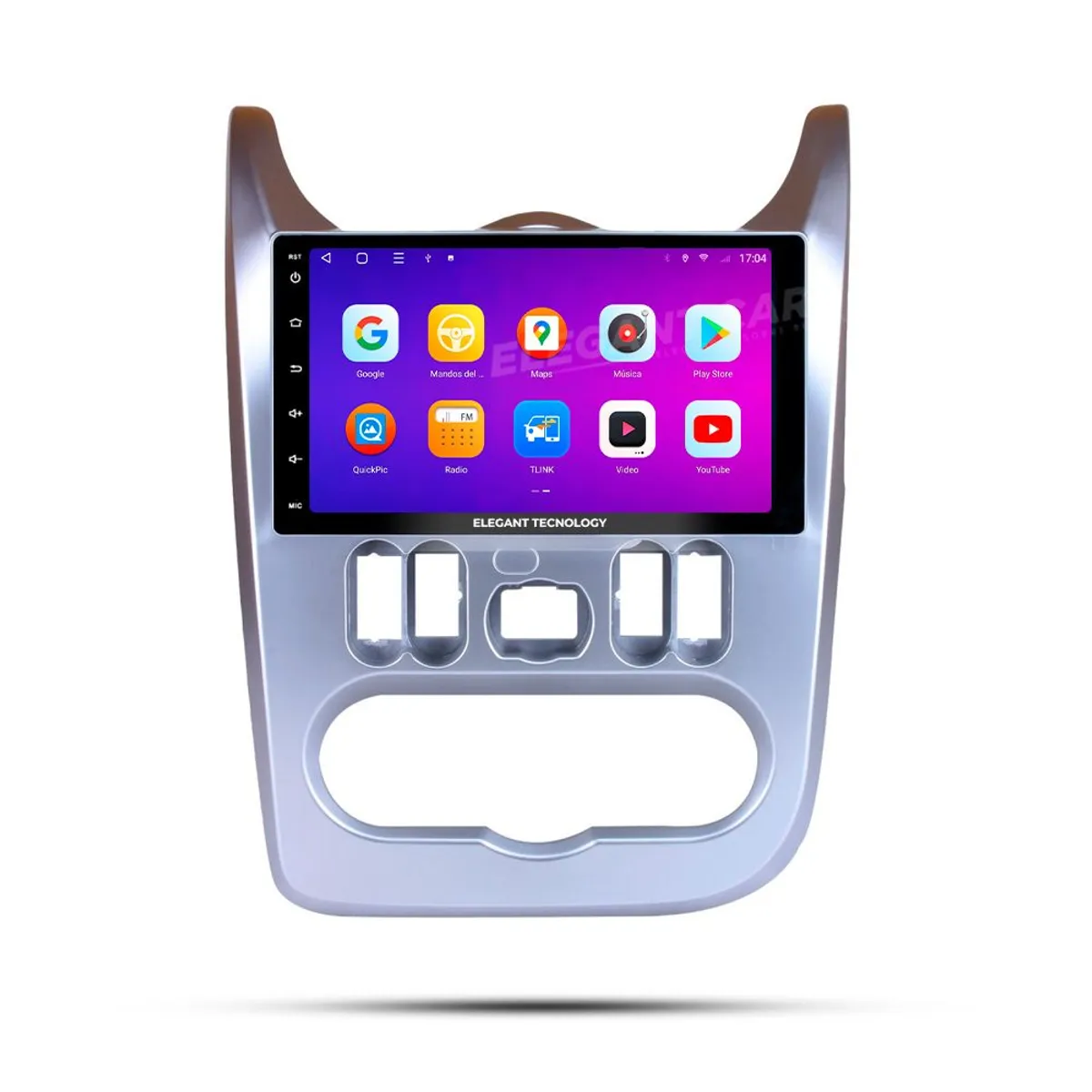 GENERICO - Autoradio Android Elegant Tecnology Renault Logan Sandero 2009-2013 4-64Gb 4+64GB 8 Nucleos +Chip