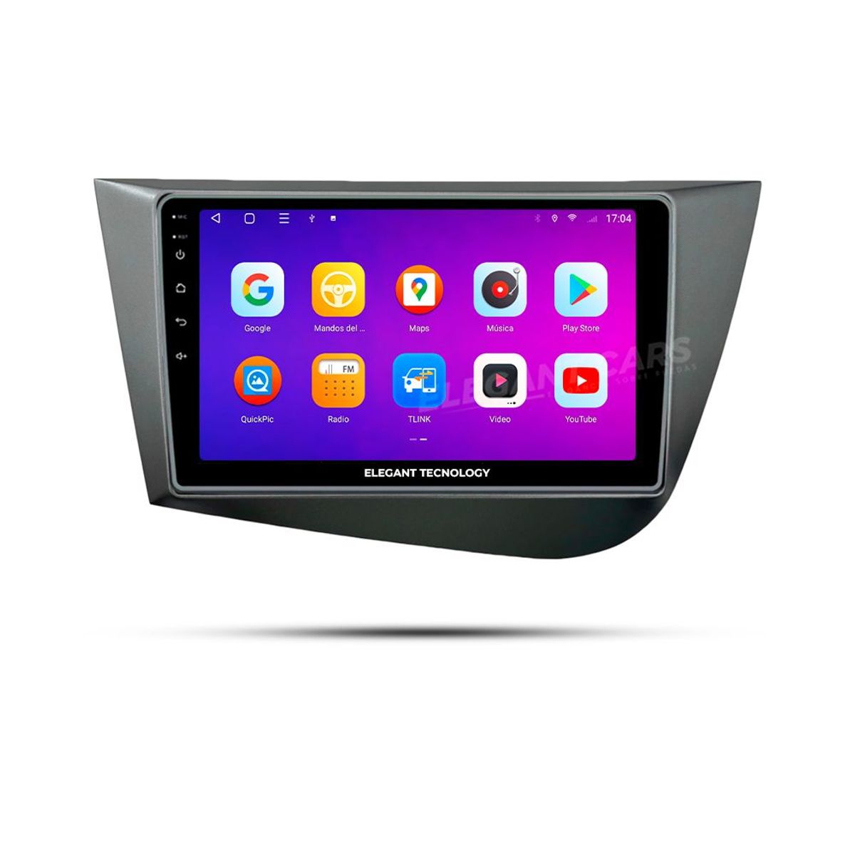 GENERICO - Autoradio Android Elegant Tecnology Seat Leon 2005-2012 4-64Gb 4+64GB 8 Nucleos +Chip