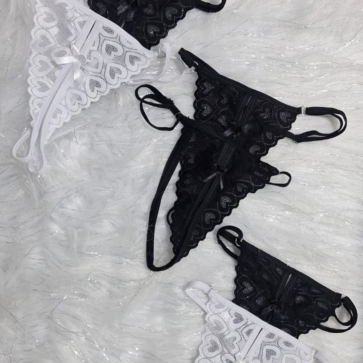 GENERICO - 6 BRAGAS DE ENCAJE SIEMPRE LISTA