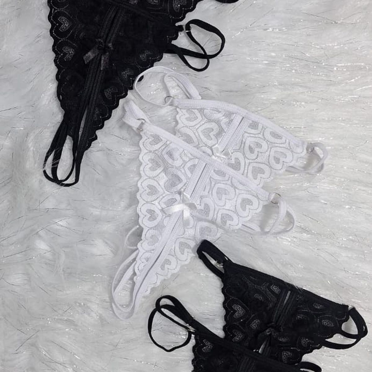 GENERICO - 6 BRAGAS DE ENCAJE SIEMPRE LISTA