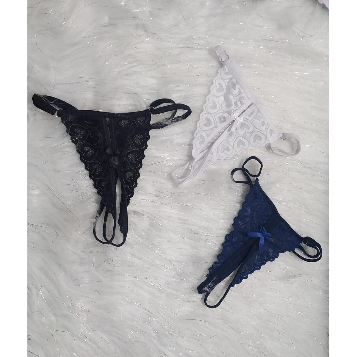 GENERICO - 6 BRAGAS DE ENCAJE SIEMPRE LISTA