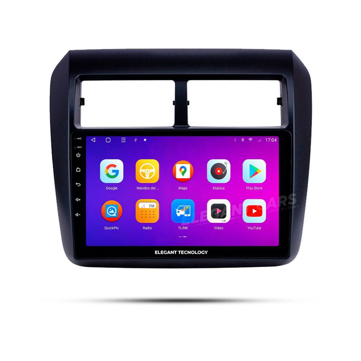 GENERICO - Autoradio Android Elegant Tecnology Toyota Agya Wigo 2013-2019 4-64Gb 4+64GB 8 Nucleos +Chip
