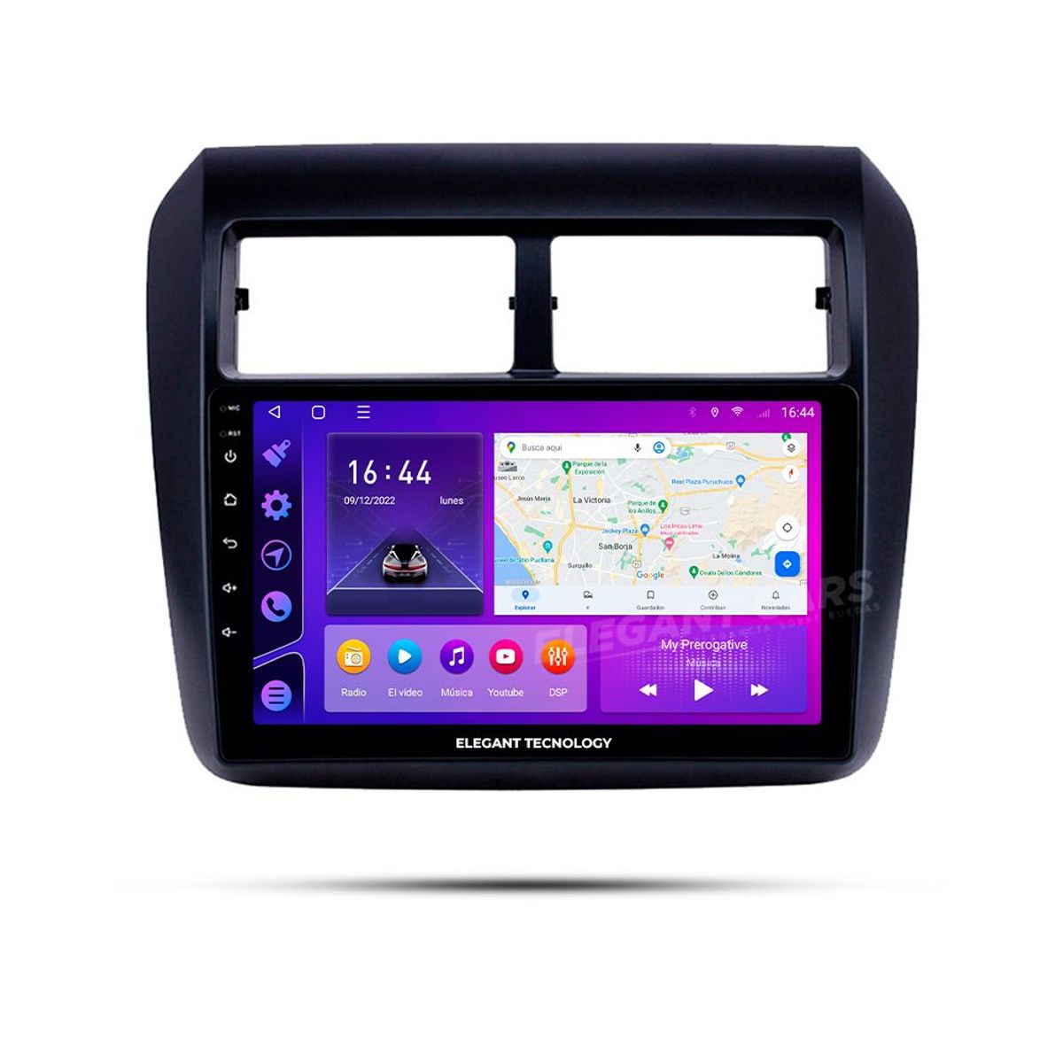 GENERICO - Autoradio Android Elegant Tecnology Toyota Agya Wigo 2013-2019 4-64Gb 4+64GB 8 Nucleos +Chip