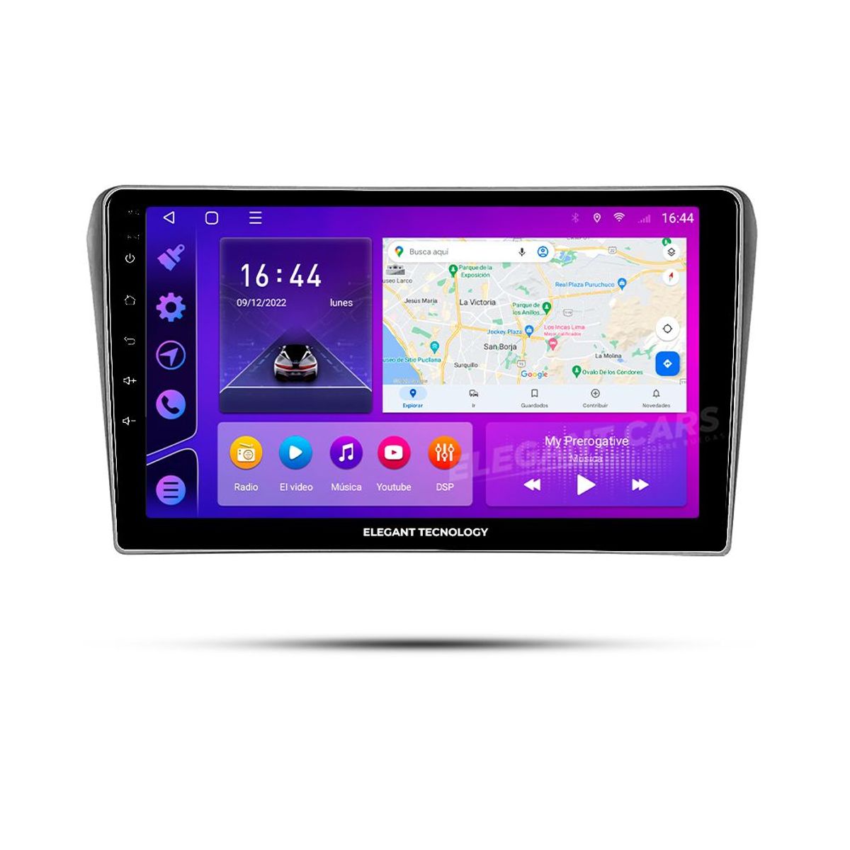 GENERICO - Autoradio Android Elegant Tecnology Toyota Avensis Negro 2002-2008 4-64Gb 4+64GB 8 Nucleos +Chip