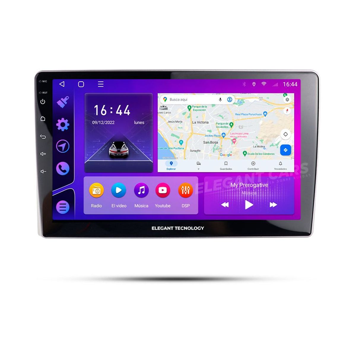 GENERICO - Autoradio Android Elegant Toyota Hiace 2010-2018 4-64Gb 4+64GB 8 Nucleos +Chip