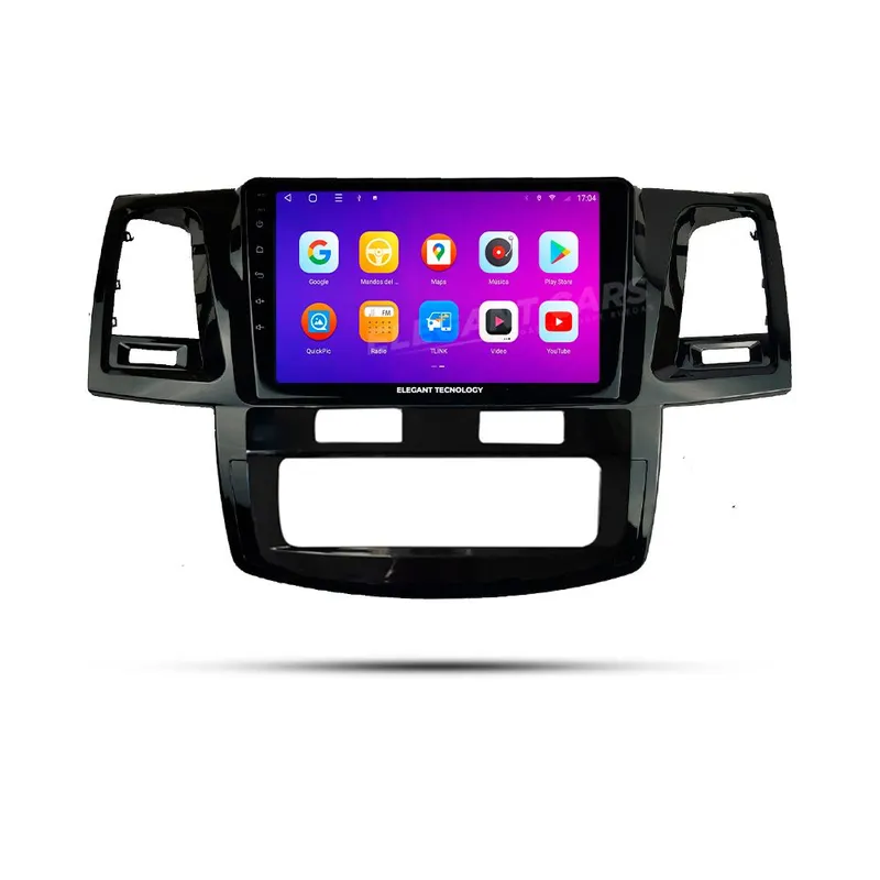 GENERICO - Autoradio Android Elegant Toyota Hilux Vigo AC Auto 2005-2014 4-64Gb 4+64GB 8 Nucleos +Chip