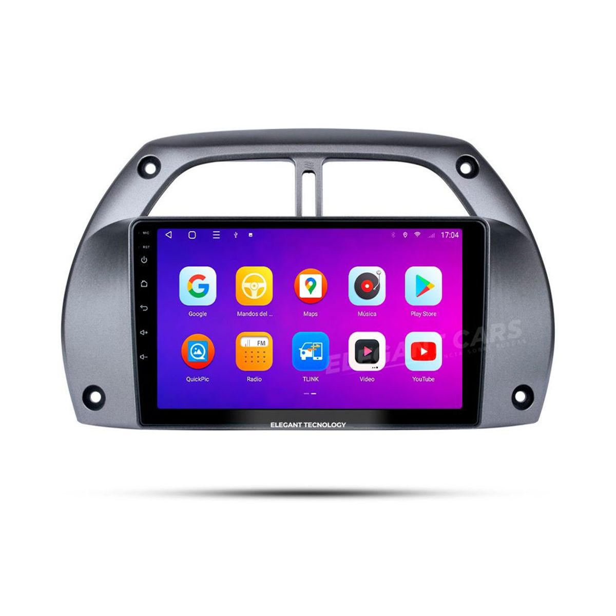 GENERICO - Autoradio Android Elegant Toyota Rav 4 2001-2005 4-64Gb 4+64GB 8 Nucleos +Chip
