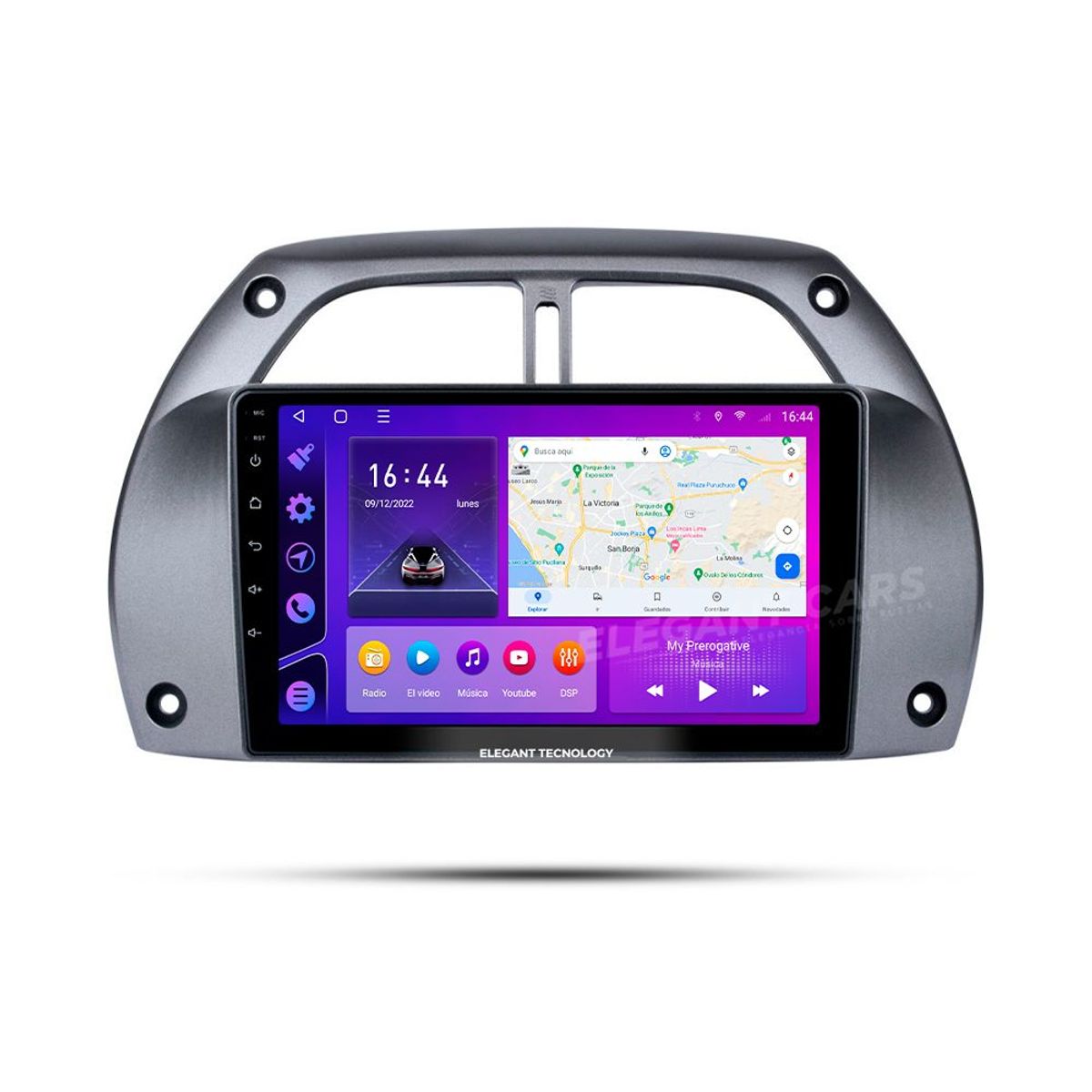 GENERICO - Autoradio Android Elegant Toyota Rav 4 2001-2005 4-64Gb 4+64GB 8 Nucleos +Chip