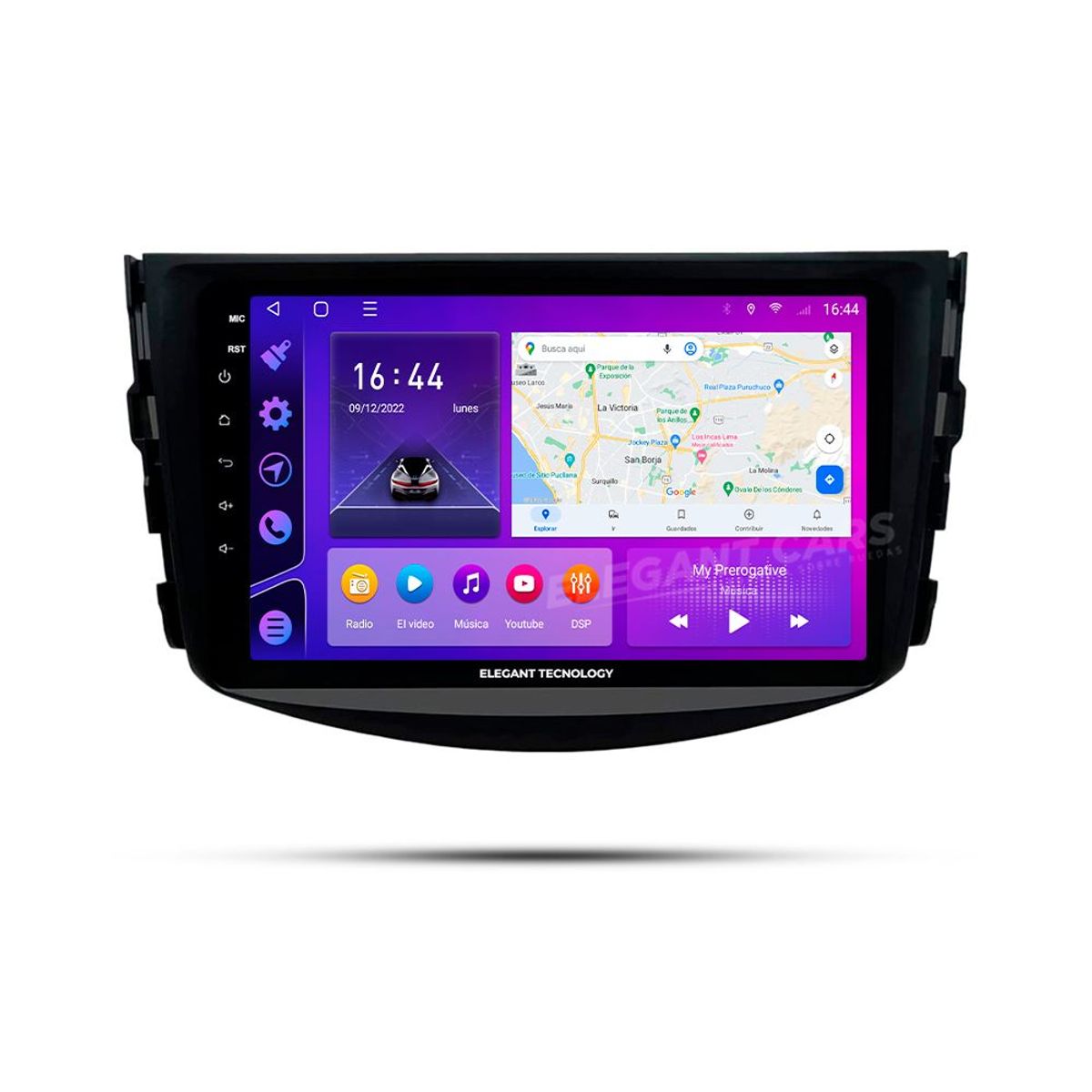 GENERICO - Autoradio Android Elegant Toyota Rav 4 2006-2012 4-64Gb 4+64GB 8 Nucleos +Chip