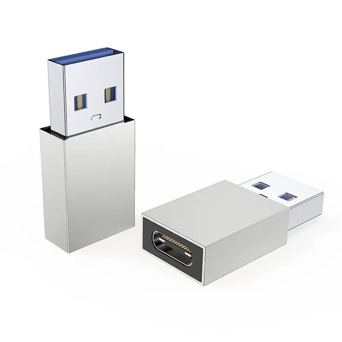 OEM - 2Adaptadores USB OTG TIPO C A USB Compatible con Cualquier Dispositivo