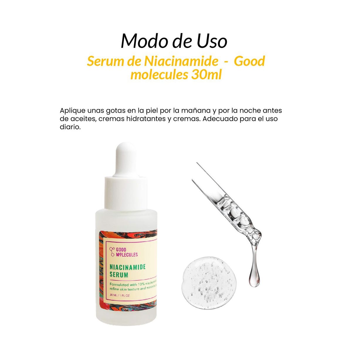 GOOD MOLECULES - 3 Serum de Niacinamide - Good molecules 30ml