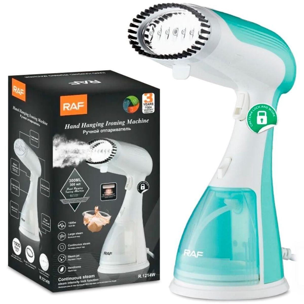 MINARI - Vaporizador de Prendas Plancha de Vapor Eléctrica R1214W