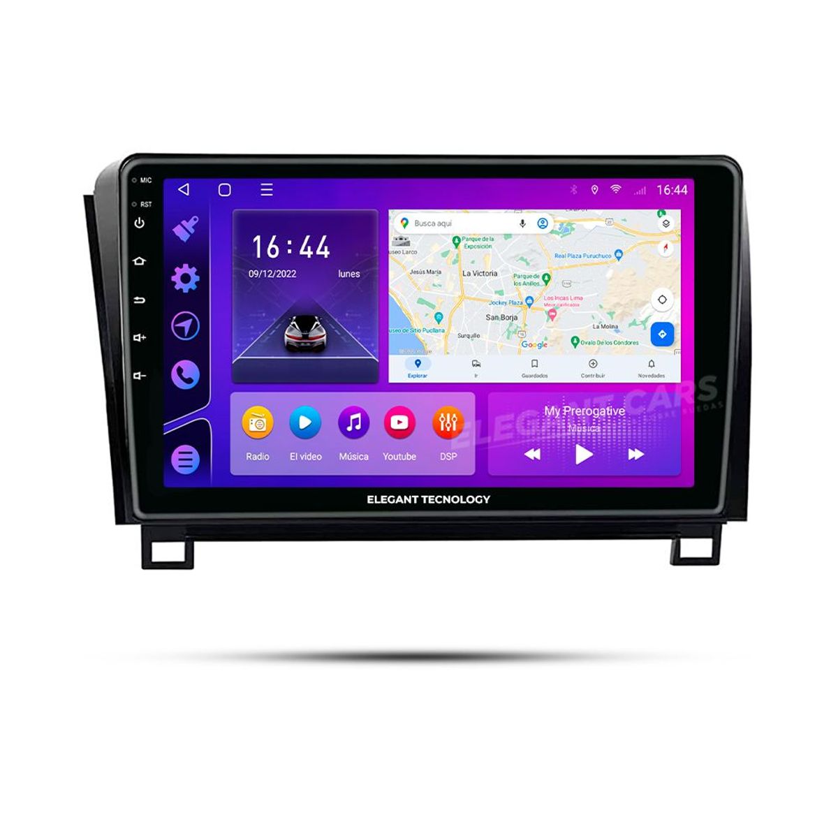 GENERICO - Autoradio Android Elegant Toyota Tundra Sequoia 2008-2013 4-64Gb 4+64GB 8 Nucleos +Chip