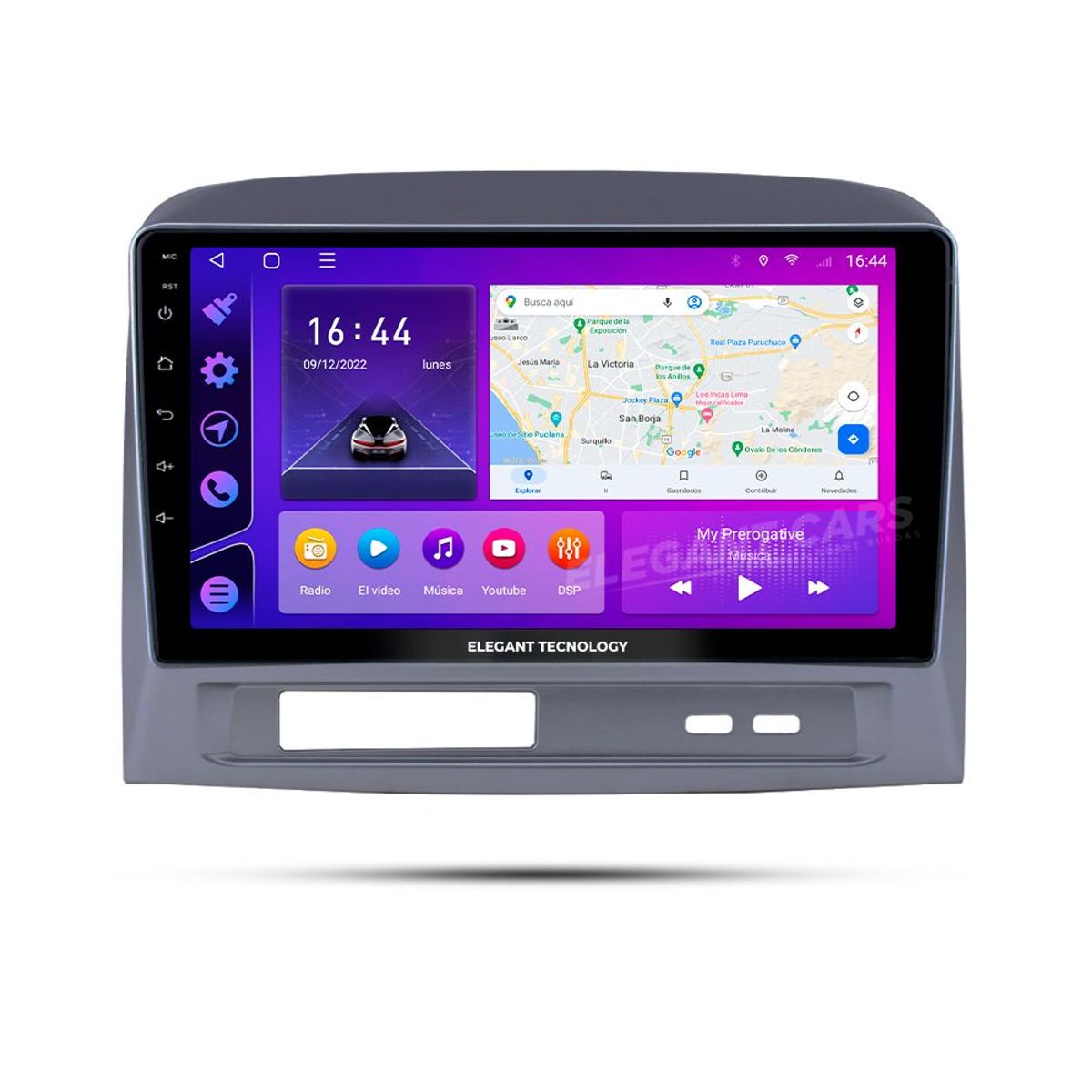 GENERICO - Autoradio Android Elegant Toyota Vios 2004-2007 4-64Gb 4+64GB 8 Nucleos +Chip