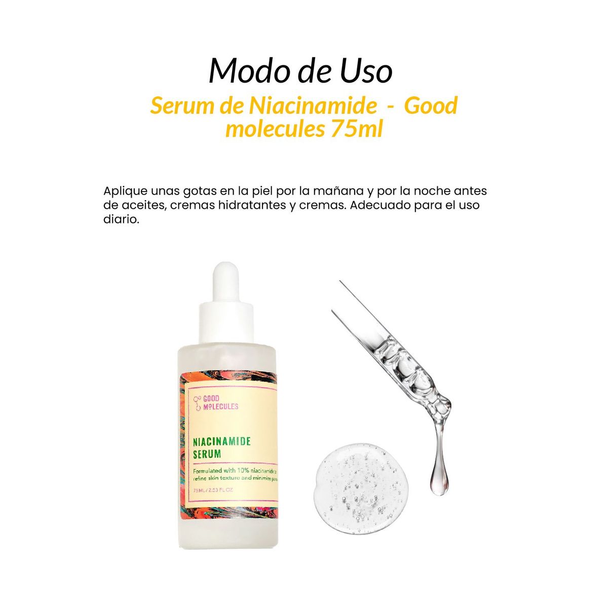 GOOD MOLECULES - 2 Serum de Niacinamide - Good molecules 75ml