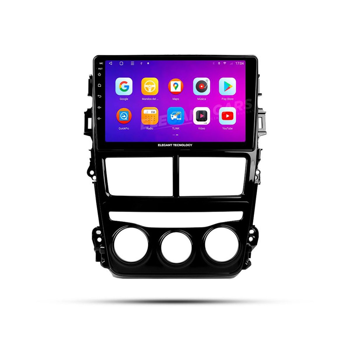 GENERICO - Autoradio Android ElegantToyota Yaris 2017-2020 4-64Gb 4+64GB 8 Nucleos +Chip