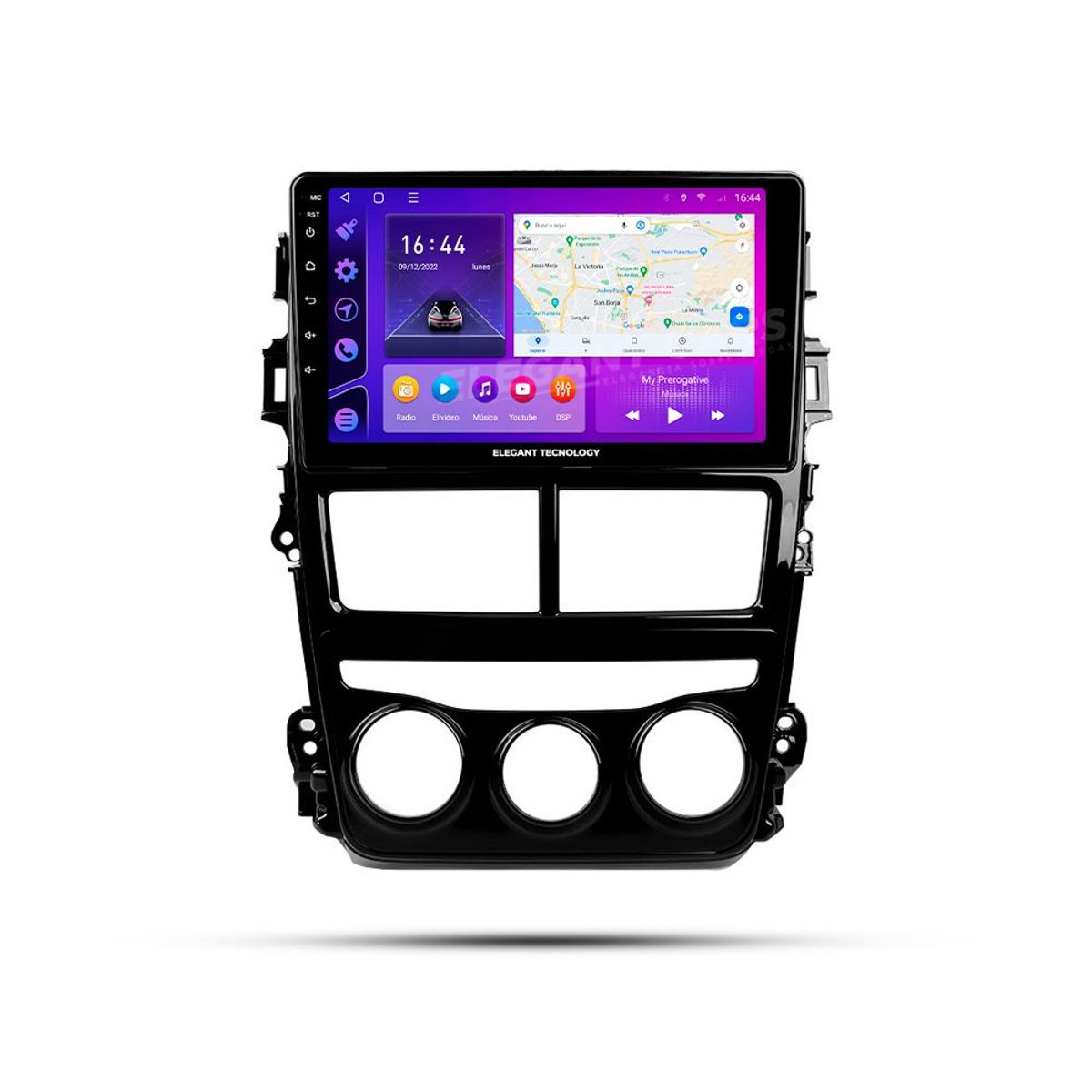 GENERICO - Autoradio Android ElegantToyota Yaris 2017-2020 4-64Gb 4+64GB 8 Nucleos +Chip